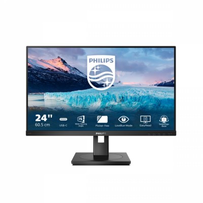 Philips S Line 243S1/00 pantalla para PC 60,5 cm (23.8") 1920 x 1080 Pixeles Full HD LCD Negro