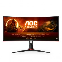 Monitor AOC G2 CU34G2X/BK LED display 86,4 cm (34") 3440 x 1440 Pixeles Quad HD