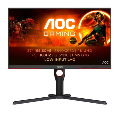 Monitor AOC G3 U27G3X/BK para PC 68,6 cm (27") 3840 x 2160 Pixeles 4K Ultra HD LED