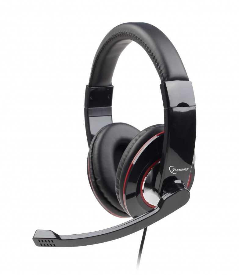 Gembird Mhs 001 Auricular Con Microfono Auriculares Gaming Gembird Negro Rojo