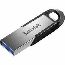 Unidad flash USB Sandisk ULTRA FLAIR128 GB USB tipo A 3.0 (3.1 Gen 1) Negro, Plata